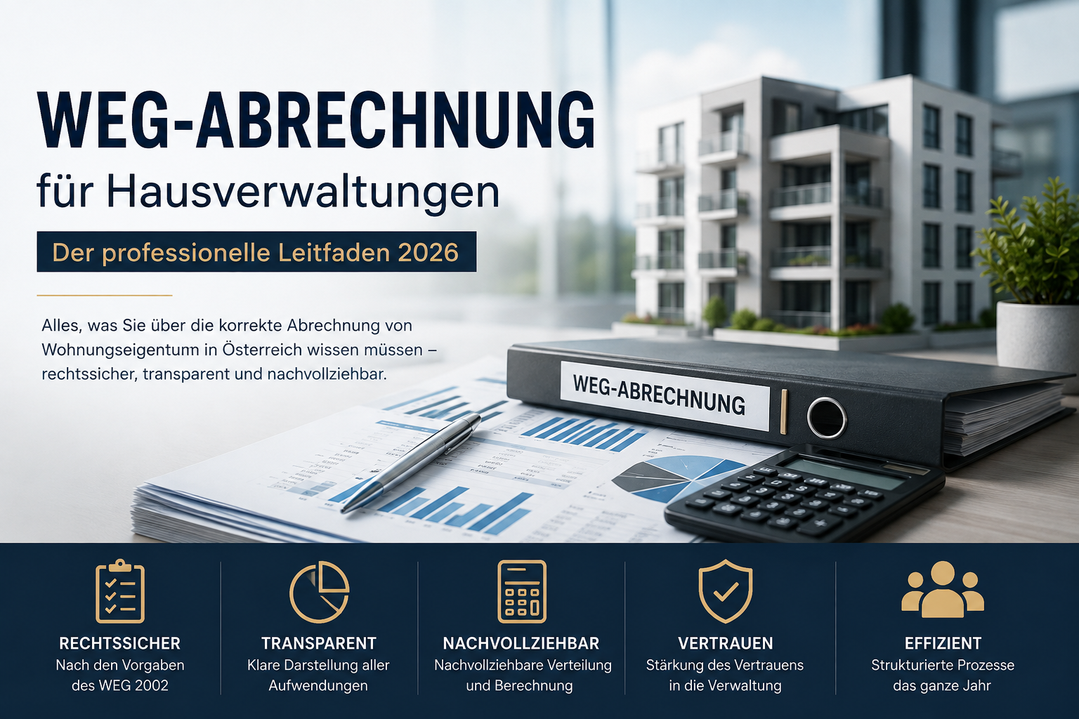 WEG-Abrechnung f&uuml;r Hausverwaltungen in &Ouml;sterreich &ndash; transparenter und nachvollziehbarer Leitfaden 2026
