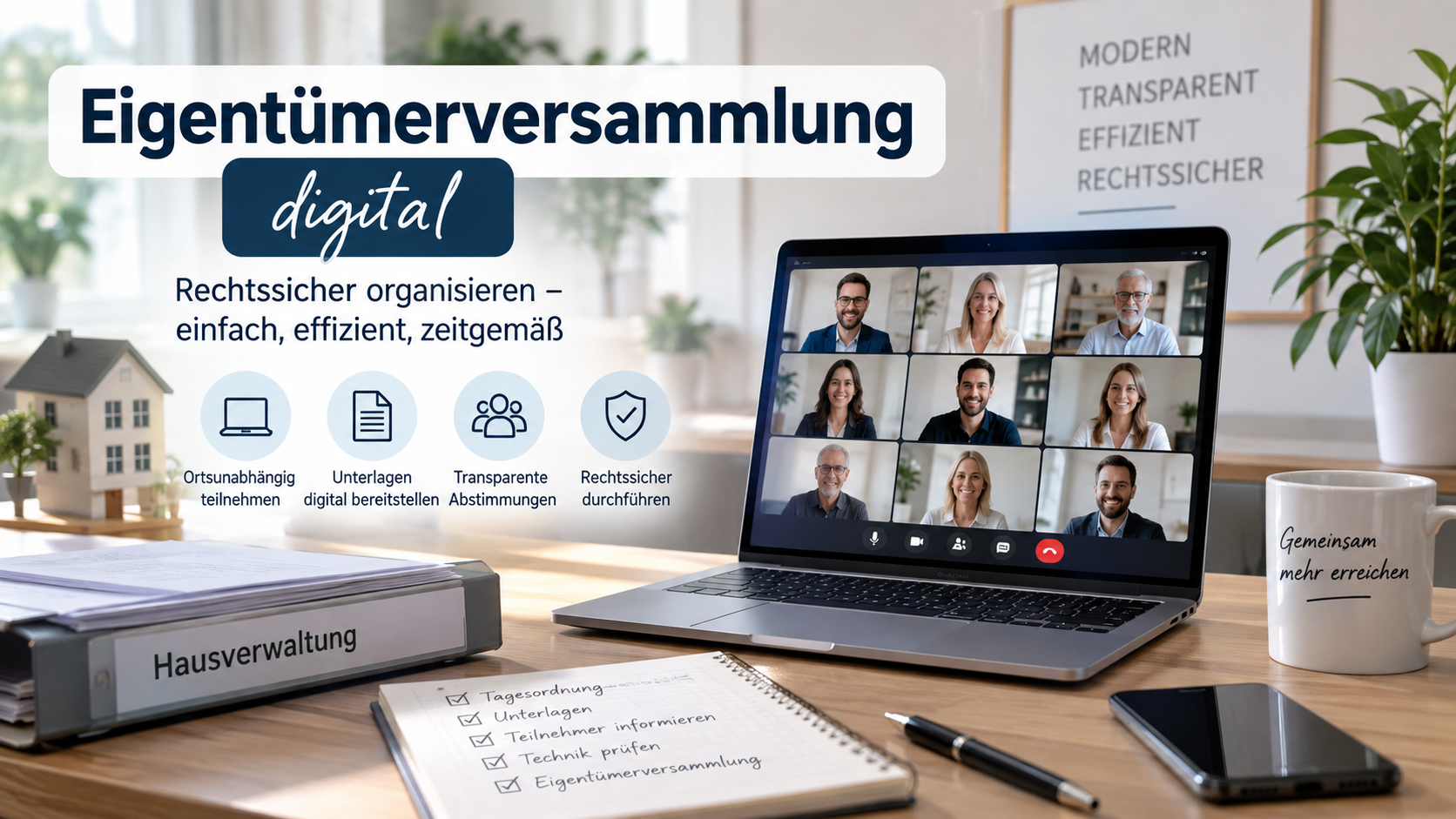 Eigent&uuml;merversammlung digital rechtssicher organisieren