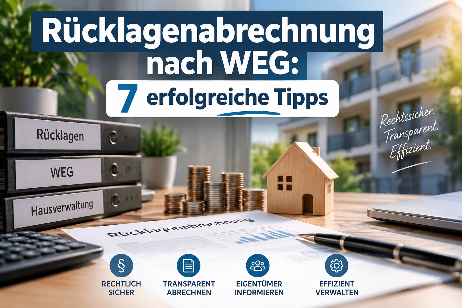 Rücklagenabrechnung nach WEG: 7 erfolgreiche Tipps für Hausverwaltungen