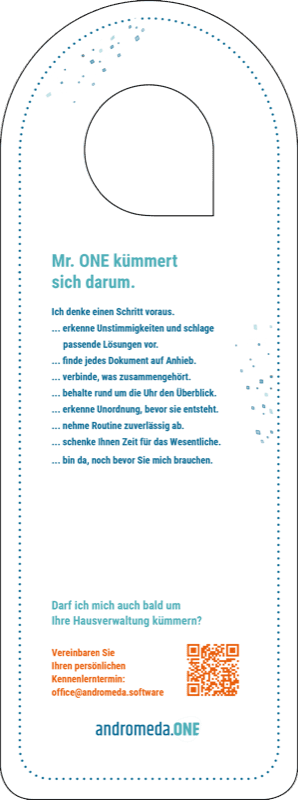T&uuml;rh&auml;nger der Mr.-ONE-Sendung